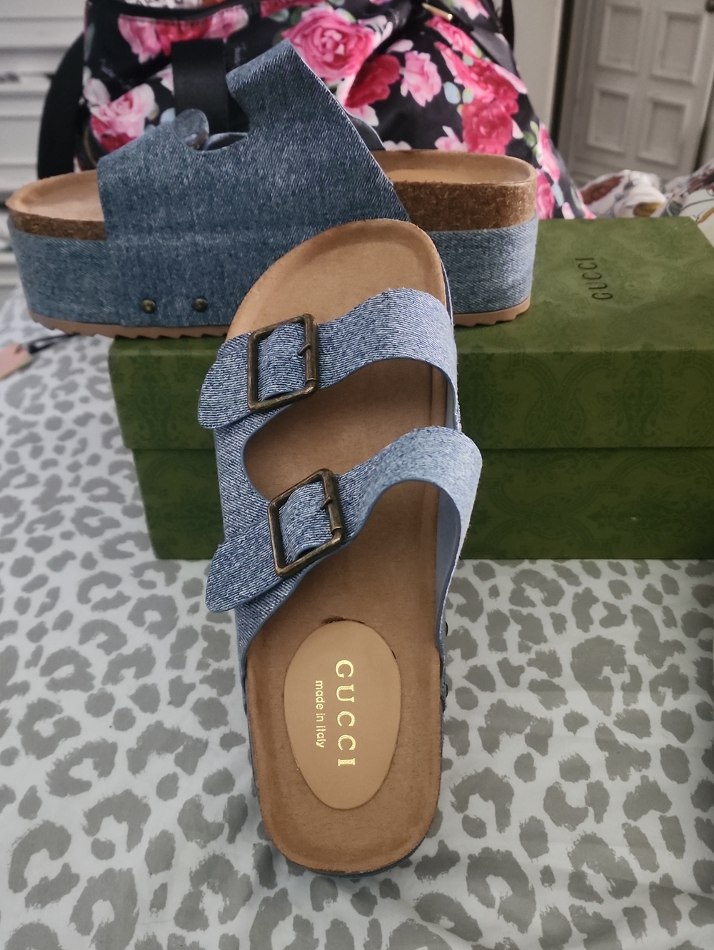 Denim GG fashion Sandals